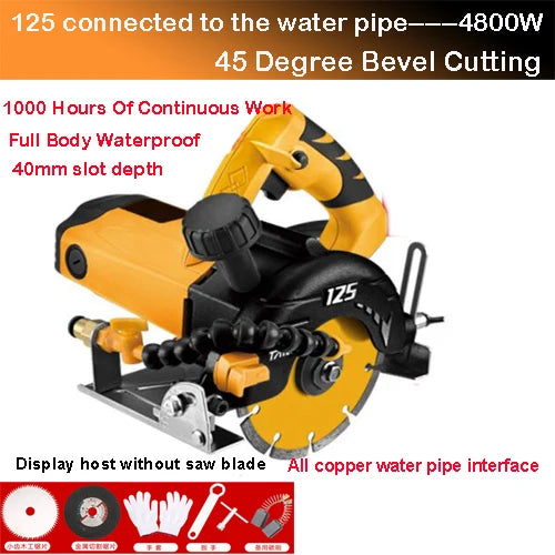 4800W Electric Cutting Portable Floor Tile Cut Machine Woodworking Cutting Machine Industrial Cutter Grade Ceramic Brick Stone