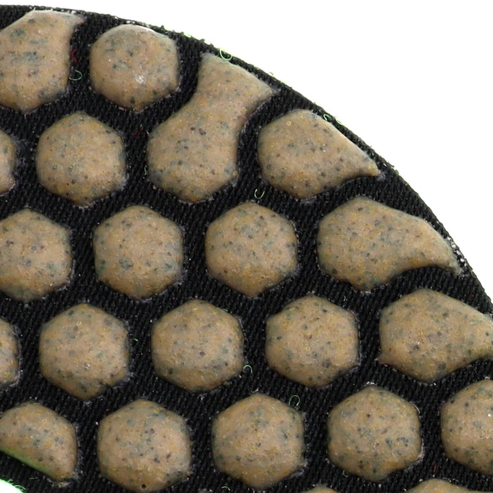 RIJILEI 7 Pieces/Lot 4 Inch /100mm Dry Polishing Pads Granite and Marble or Honeycomb Diamond Flexible Grinding Discs 4GM