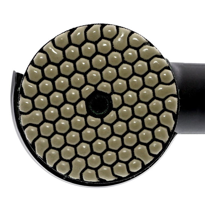 RIJILEI 7 Pieces/Lot 4 Inch /100mm Dry Polishing Pads Granite and Marble or Honeycomb Diamond Flexible Grinding Discs 4GM