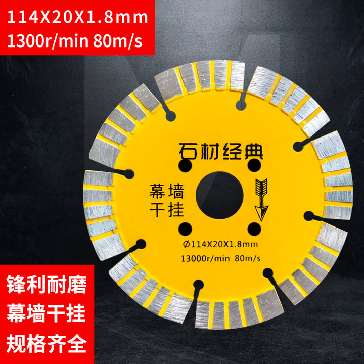 Slotted Cutting Disc Angle Grinder Cut Wall Chase Champion 190 Slotted Piece 195 Water and Electricity Marble Saw Blade 210 Concrete