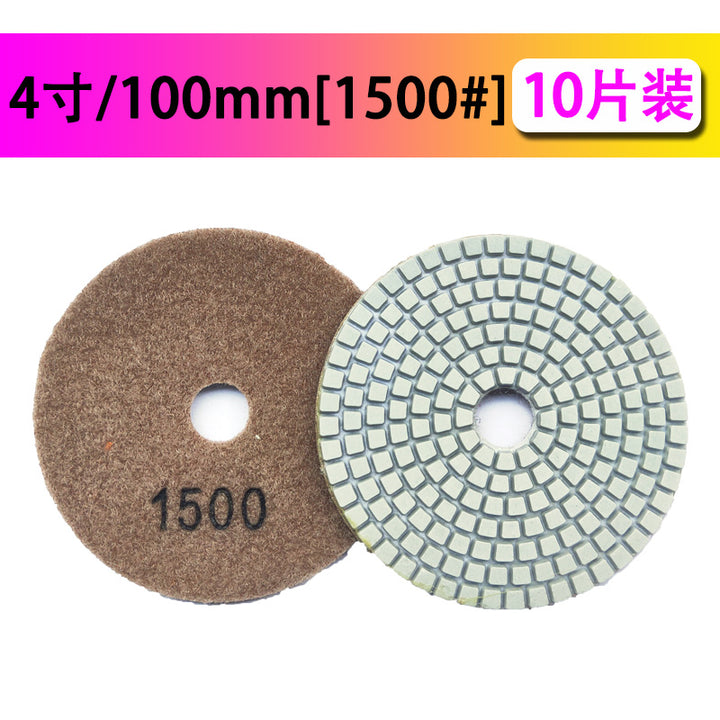 Water Miller Stone Polishing Resin Soft Grinding Disc Marble Granite Terrazzo Cement Floor Tile Trimming Grinding Disc