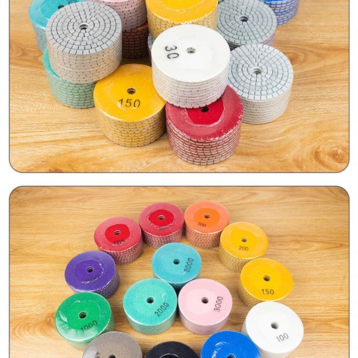 Water Miller Stone Polishing Resin Soft Grinding Disc Marble Granite Terrazzo Cement Floor Tile Trimming Grinding Disc