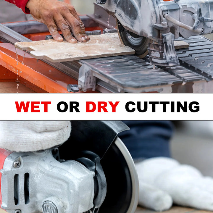 Casaverde 125/180/230mm Diamond Turbo Cutting Blade Granite Cutting Disc For Granite Marble Pavers Concrete Ceramic Dry Cutting