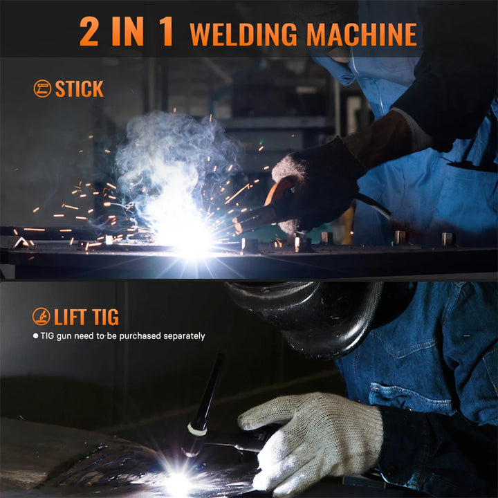 HITBOX ARC-200 2 in 1 MMA LIFT TIG Welding Machine Ultra Mini Solder Inverter LED Digital Display  IGBT Protable Home Welder