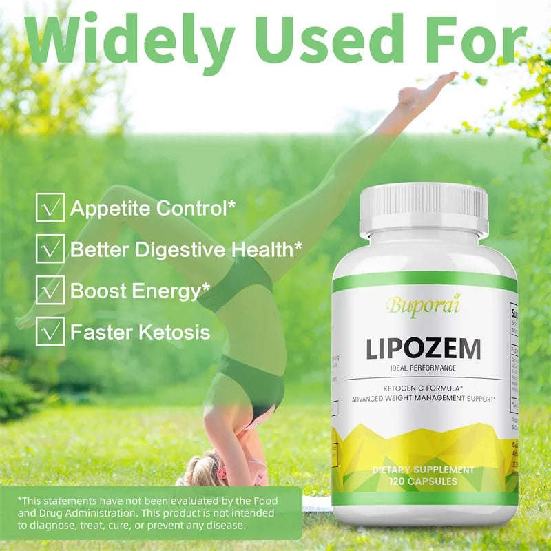 Lipozem Capsules - Digestive Health, Appetite Suppression, Metabolism, Weight Management