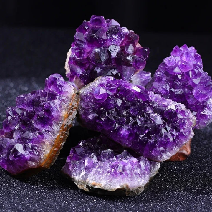 10-40g 1PC Amethyst Geode Natural Crystal Quartz Stone Specimen Mineral Decorative Bulk Irregular Shape Raw Stone Home Decor