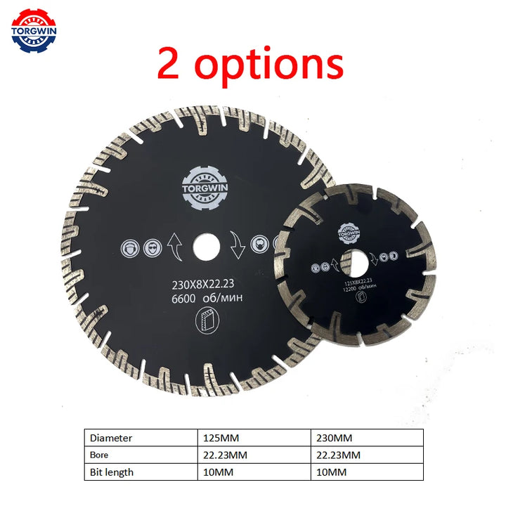 125/230mm Diamond Saw Blade Dry  Blade Saw Disc Tooth Guard Cutting Disc Multi Cutter Cutter Angle Grinder Stone Concrete