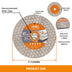 BGTEC 1pc 105/115/125mm Diamond Saw Blade Cutting Disc Porcelain Double-sided Hex Tile Cutter Grinding Marble Granite Plate