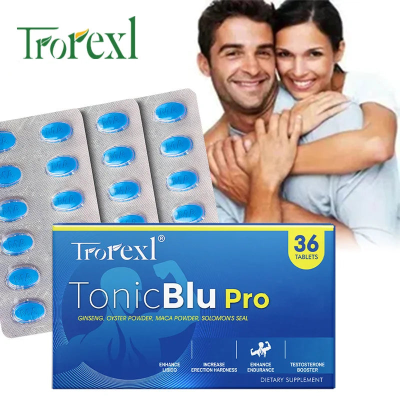 Natural Oyster & Ginseng Blue Pills Male Enhancing Supplement Support Energy & Stamina 36-360 Tablets