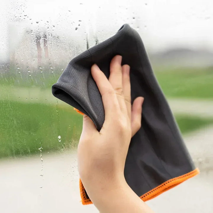 5Pcs Reusable Carbon Microfiber Cleaning Cloth Glass Window Polishing Lint Free Easy Clean Rag for Mirror Kitchen Dish