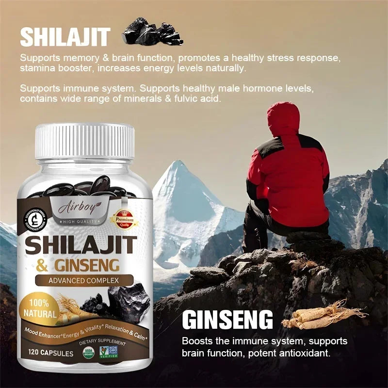 Shilajit - Energy Boost, Enhanced Performance, Promote Heart and Blood Circulation Health