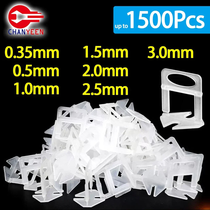 100-1500pcs Ceramic Tile Leveling System Clips Spacers Straps Kit Set For Tile Laying Floor Wall Construction Tools Building
