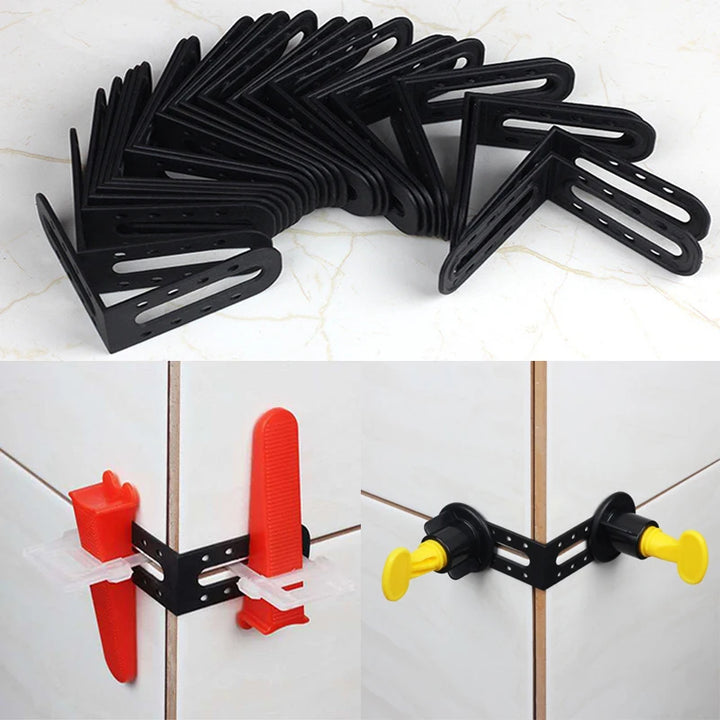 25-100Pcs Tile Leveling System Clips Male Angle For Floor Wall Tile Leveler Spacers Locater Adjuster Laying Construction Tools