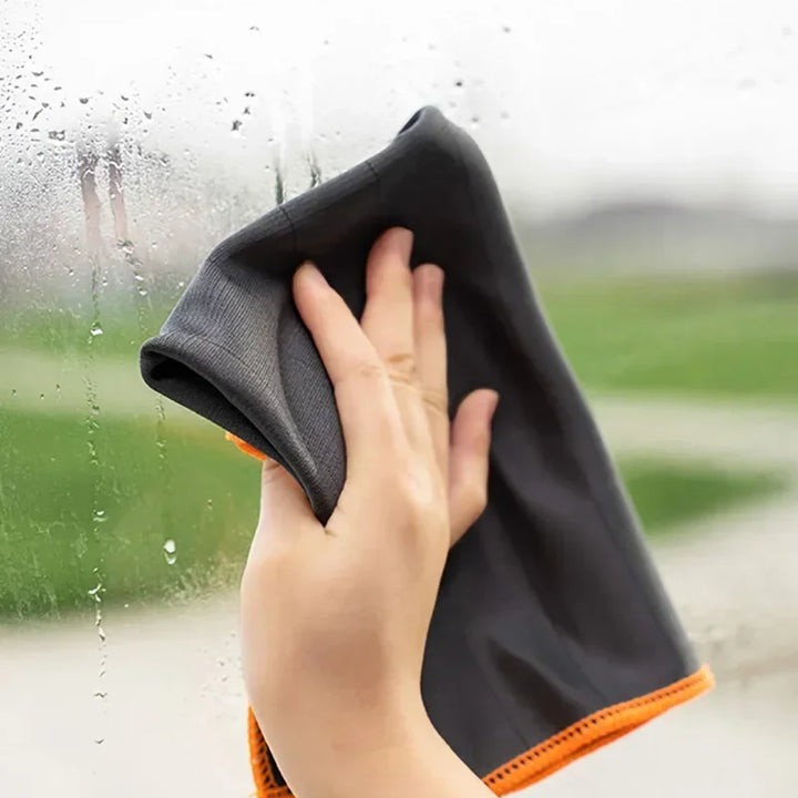 5Pcs Reusable Carbon Microfiber Cleaning Cloth Glass Window Polishing Lint Free Easy Clean Rag for Mirror Kitchen Dish