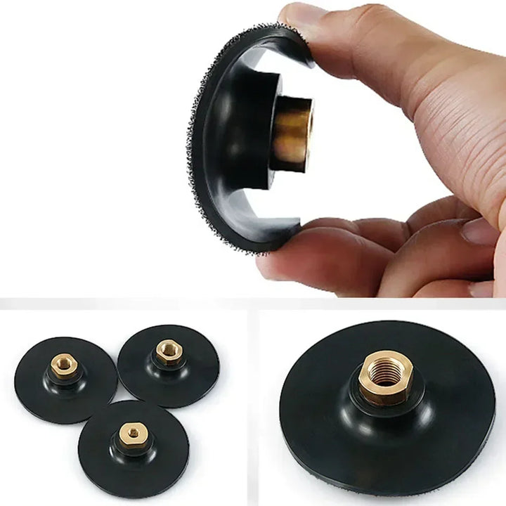 Rubber Backing Pad Polishing Grinding Disc Holder For  Angle Grinder M10 Special-shaped Polishing Stone Carvings Jade
