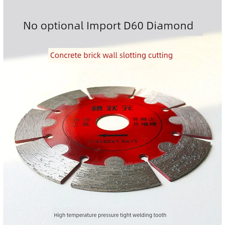 Slotted Cutting Disc Angle Grinder Cut Wall Chase Champion 190 Slotted Piece 195 Water and Electricity Marble Saw Blade 210 Concrete