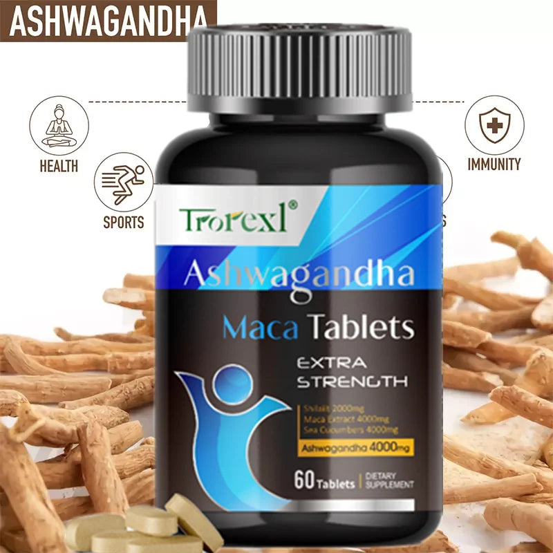 Ultimate Men's Enlargement Complex | 60 Capsules | Ashwagandha | Natural Energy & Stamina Booster | Clinically-Backed Formula