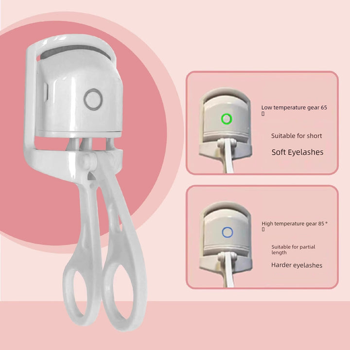 Electric Eyelash Perm Curling Device Electric Heating Eyelash Curler Perm Eyelash Handy Gadget Electric Perm Heating Curly Long Lasting Hair-Styling Wide Angle Clip