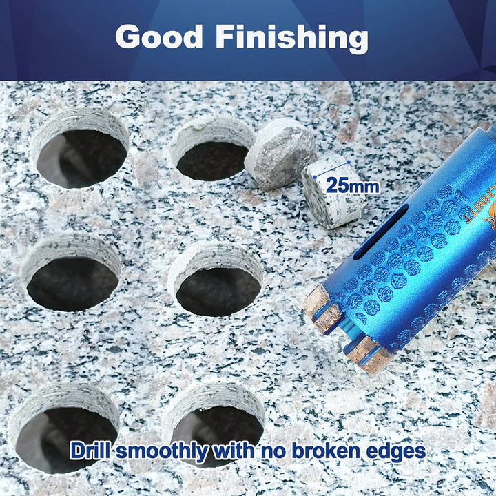 BRSCHNITT 1pc/2pcs 35mm 5 8 Thread Diamond Laser Welded Dry Drilling Bit Porcelain Tile Cutter Hole Saw For Granite Marble Stone