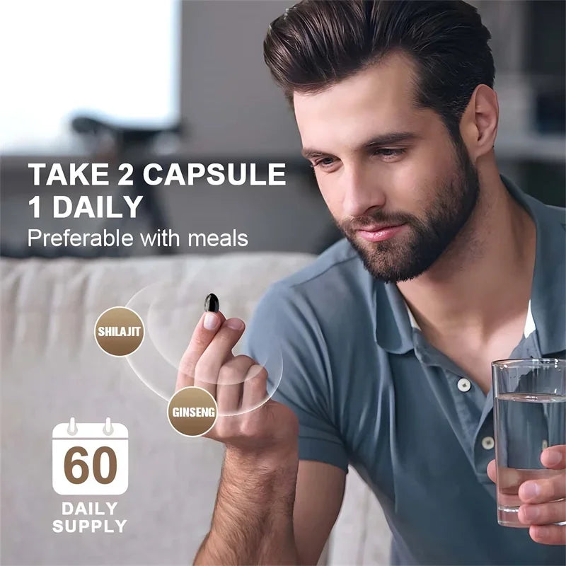 Shilajit - Energy Boost, Enhanced Performance, Promote Heart and Blood Circulation Health