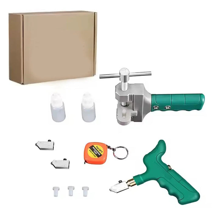 Portable Manual Glass Cutter Set Tile Opener For Glass/Tile Cutting Tools Tile Glass Cutter Multi-function Glass Cutting Set