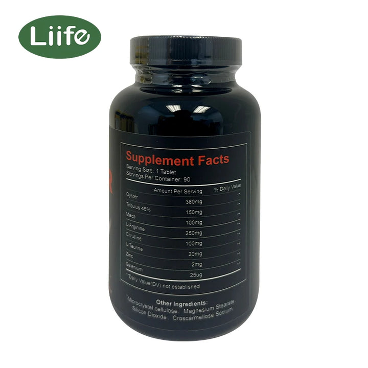 Liife Oyster+Maca-90 Capsules for Vitality,Enhance Performance,Motivation,Strength.For men and women,Made in USA.