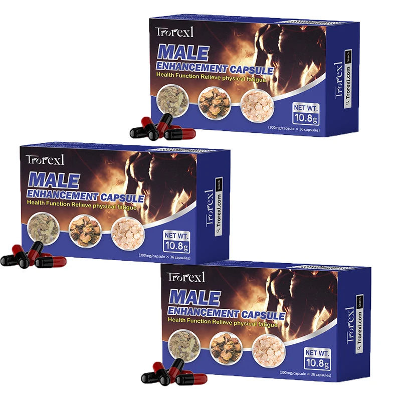 Male Enhancing Supplement with Epimedium - Muscle Builder Enlargement Pills - Natural Test Booster