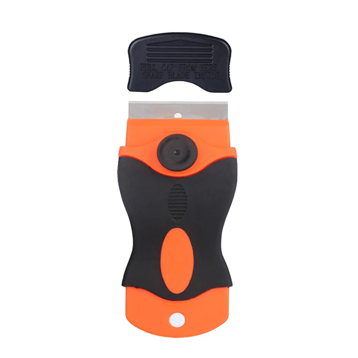 Glue Removal Blade Glass Oven Razor Scraper Plastic Handle Razor Scraper Spatula Car Film Tool Window Cleaning Blade Scraper