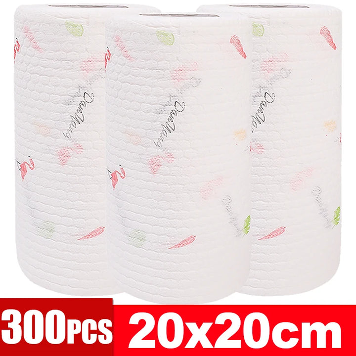 Kitchen Disposable Rags Non-Woven Reusable Cleaning Cloths Household Washing Towels Dishcloths Rag Wipes Cloth Cleaner Tools