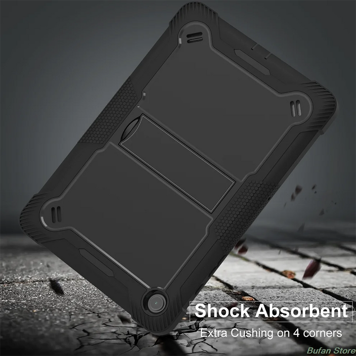 apply to iPad 9.7 inch 2018 6th A1893 A1954 2017 A1822 A1823 Anti fall armor protective shell with bracket design tablet case