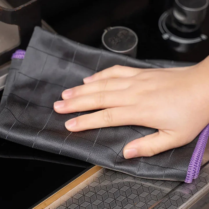5Pcs Reusable Carbon Microfiber Cleaning Cloth Glass Window Polishing Lint Free Easy Clean Rag for Mirror Kitchen Dish