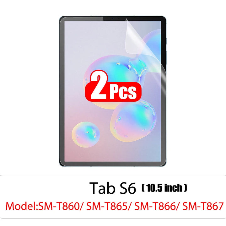 2pcs Screen Protector      For Samsung Galaxy Tab S7 FE S9 FE A9 Plus S6 Lite S7 S8 S9 A8 Plus Protective Clear Film No Glass
