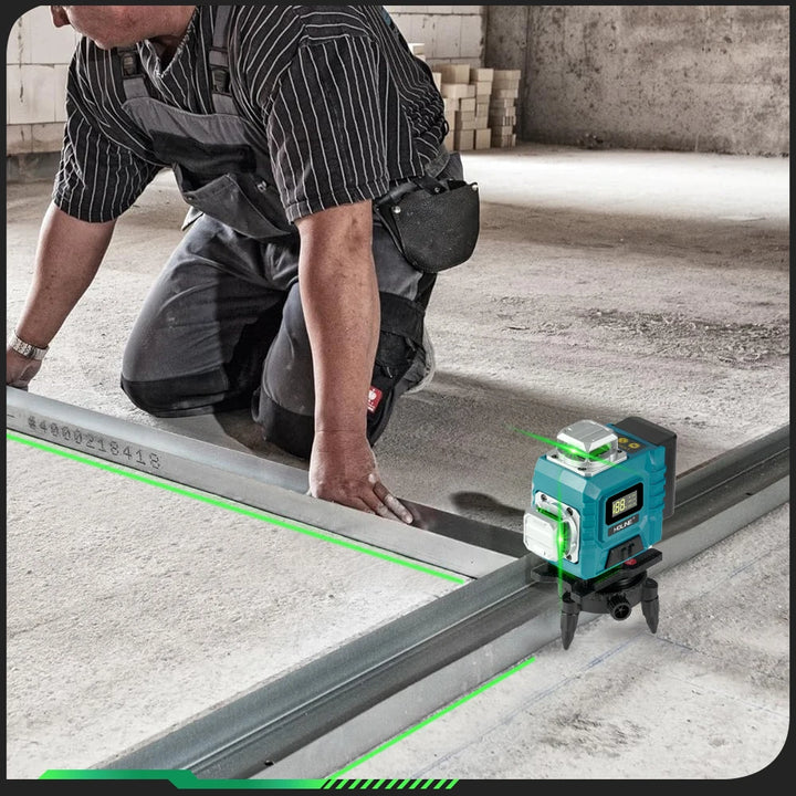 HGLINE 16 Lines 4D Laser Level APP Remote Control Self-Leveling 360° Horizontal Vertical Super Power Green Line Laser Level