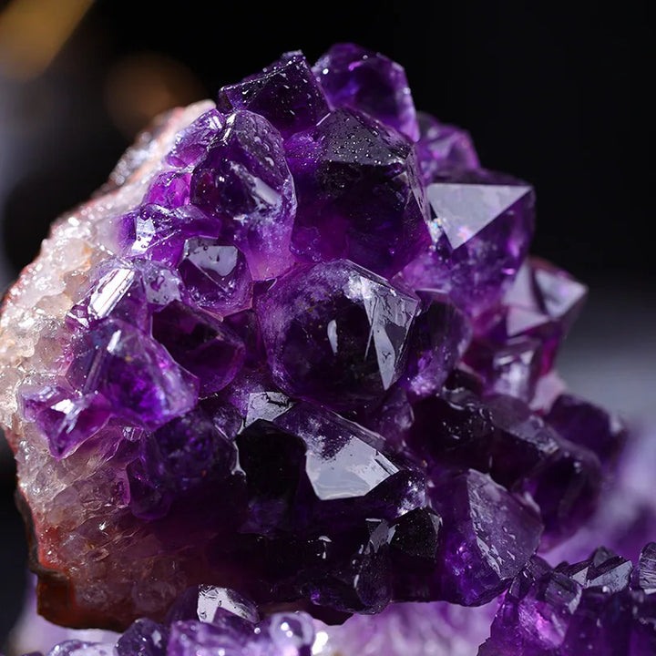 10-40g 1PC Amethyst Geode Natural Crystal Quartz Stone Specimen Mineral Decorative Bulk Irregular Shape Raw Stone Home Decor