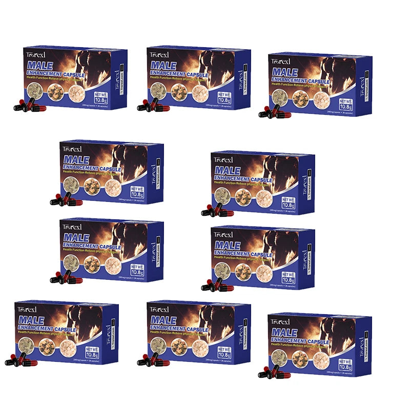 Male Enhancing Supplement with Epimedium - Muscle Builder Enlargement Pills - Natural Test Booster