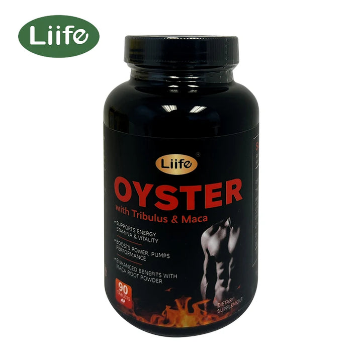 Liife Oyster+Maca-90 Capsules for Vitality,Enhance Performance,Motivation,Strength.For men and women,Made in USA.