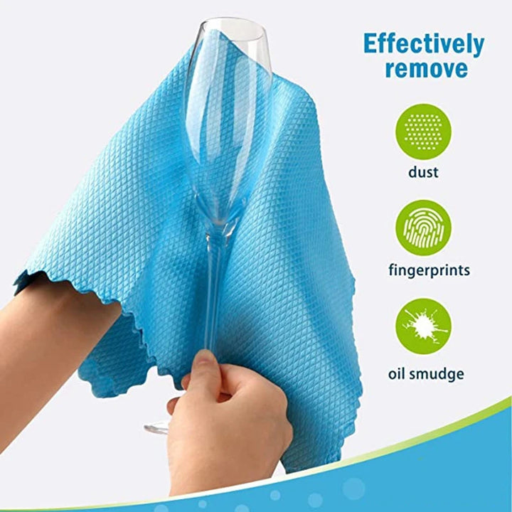 30*40cm Microfiber Cleaning Cloth NanoScale Streak-Free Miracle Scale Wipe Reusable Easy Clean Washing Rags Home Cleaning Tools