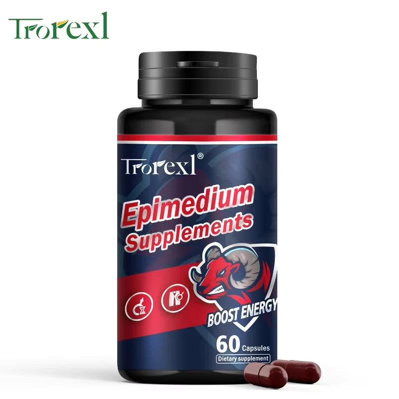 Herb Epimedium Capsules, Male Enhancing Supplement,Test Booster for Men Performance - Drive, Strength, Stamina Growth