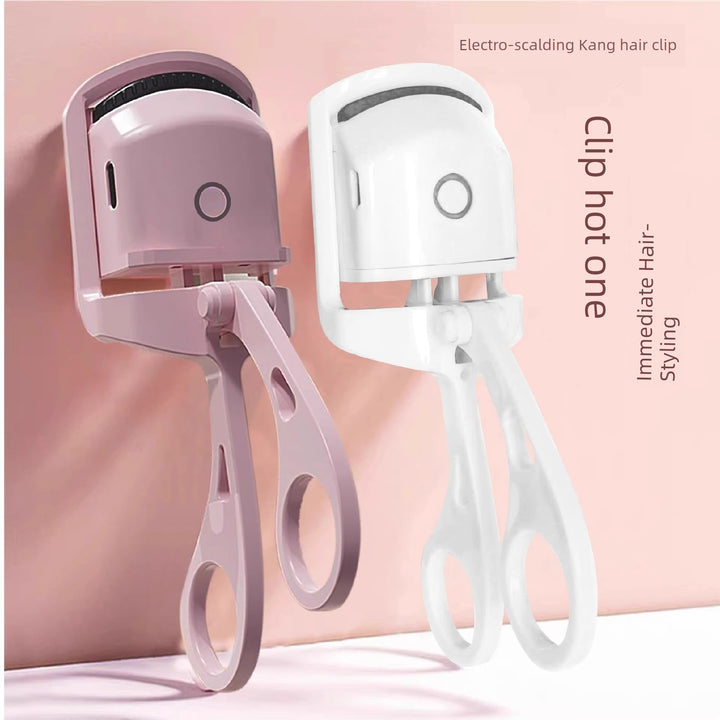 Electric Eyelash Perm Curling Device Electric Heating Eyelash Curler Perm Eyelash Handy Gadget Electric Perm Heating Curly Long Lasting Hair-Styling Wide Angle Clip