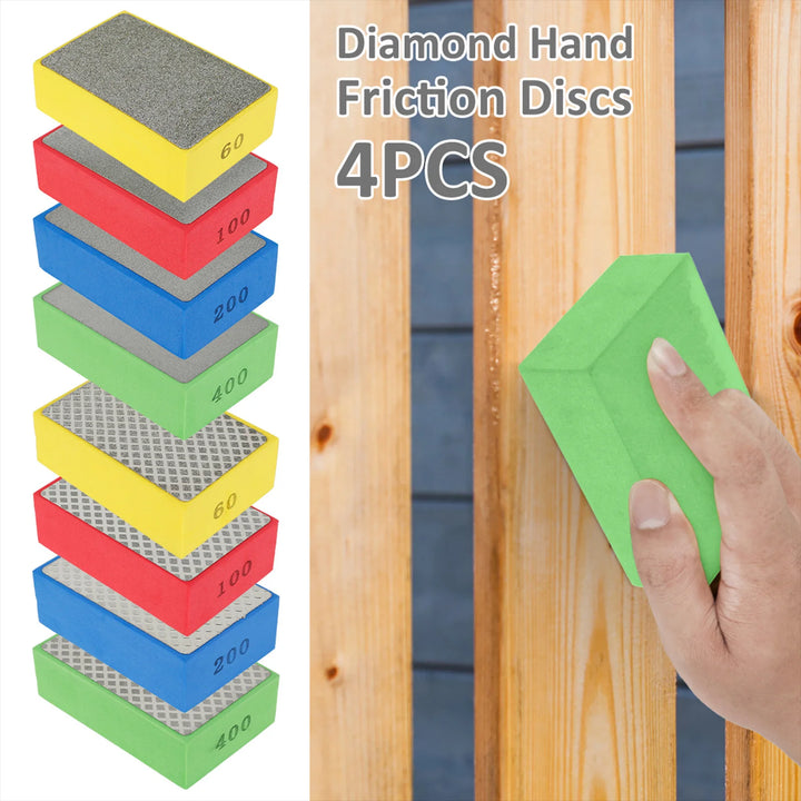 Diamond Polishing Pads Kit 4 Inch Polishing Wheel For Granite Stone Concrete Marble Polishing Tool Diamond Hand Polishing Pads