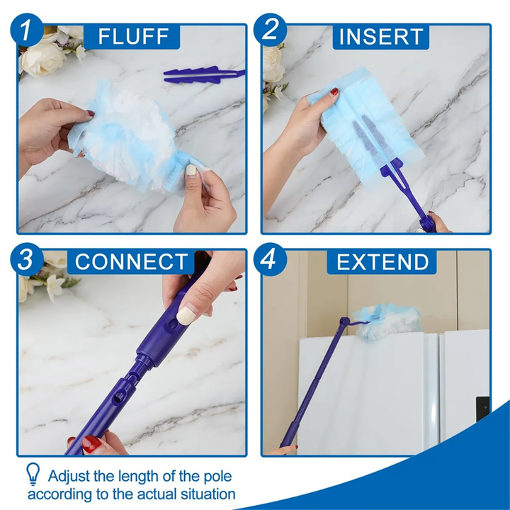 40 Pieces Duster Refills , Disposable Duster Refills Compatible for Swiffer Duster