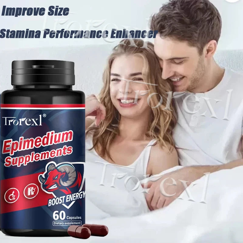 Herb Epimedium Capsules, Male Enhancing Supplement,Test Booster for Men Performance - Drive, Strength, Stamina Growth