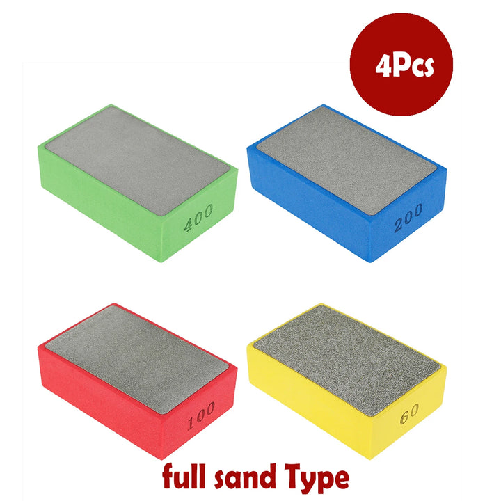 Diamond Polishing Pads Kit 4 Inch Polishing Wheel For Granite Stone Concrete Marble Polishing Tool Diamond Hand Polishing Pads