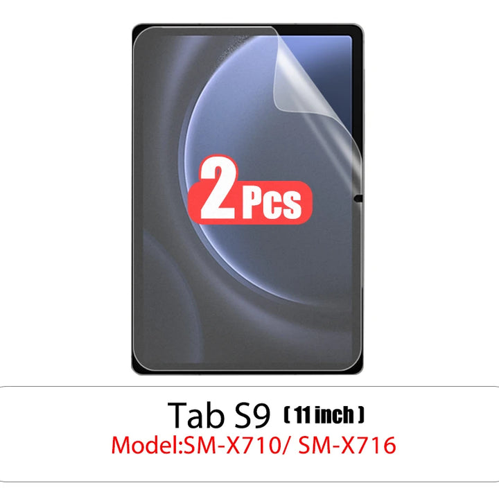 2pcs Screen Protector      For Samsung Galaxy Tab S7 FE S9 FE A9 Plus S6 Lite S7 S8 S9 A8 Plus Protective Clear Film No Glass