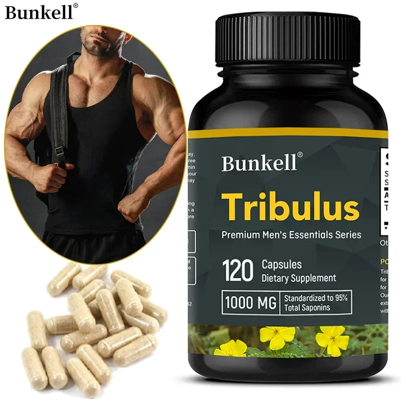 Tribulus Extract 1000 Mg Supplement To Support Muscle Health and Body Energy, Balance Body Strength and Endurance
