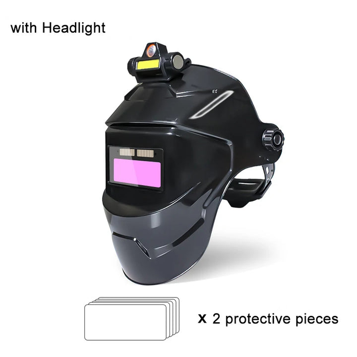 Automatic Welding Helmet Solar Powered Auto Darkening Hood with Adjustable Shade Range 4/9-13 for Mig Tig Arc Welder Mask