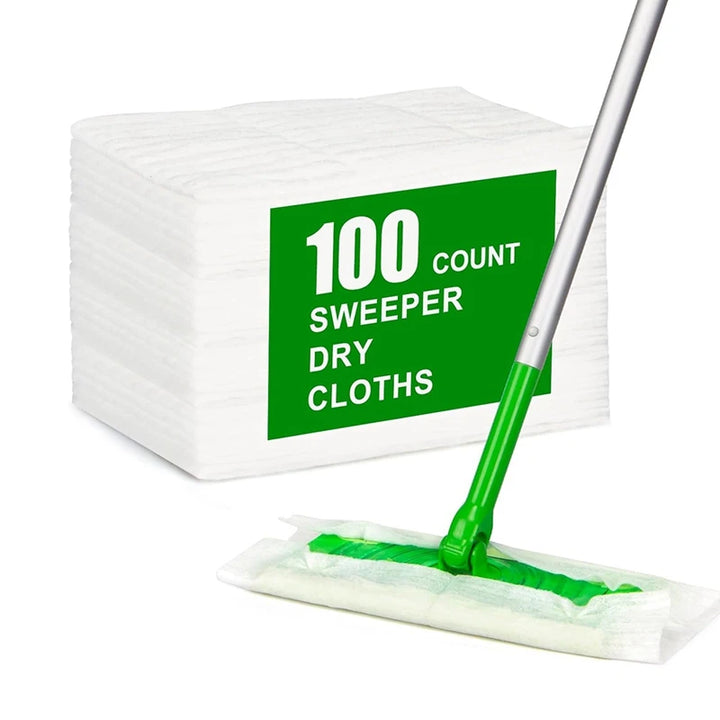 100 Count Dry Sweeping Cloths For Swiffer Sweeper Mop,Dry Mop Refills Pads For Swiffer Dry Sweeper, For Floor Mopping
