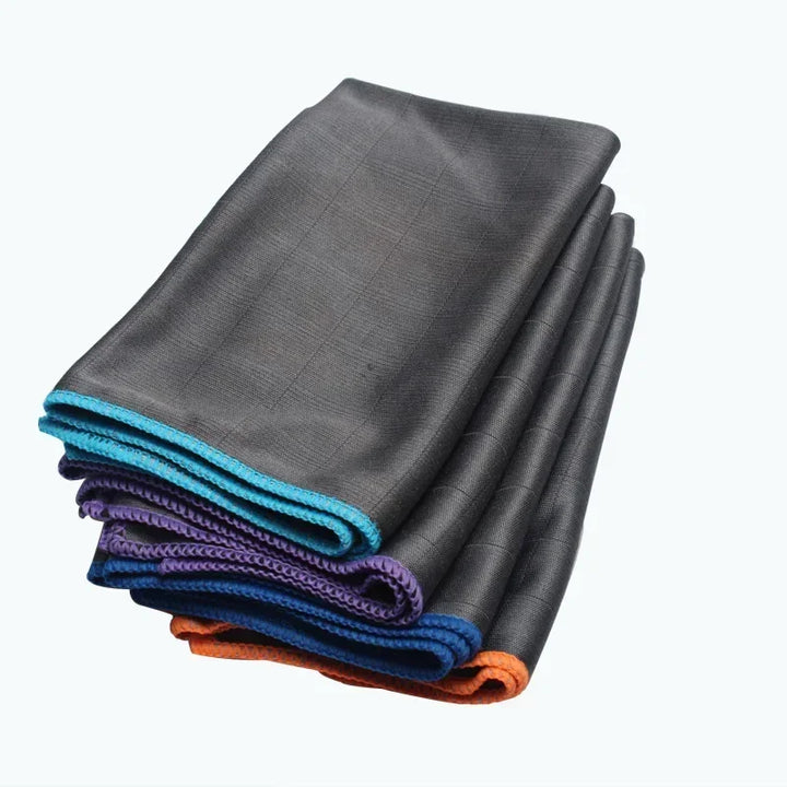 5Pcs Reusable Carbon Microfiber Cleaning Cloth Glass Window Polishing Lint Free Easy Clean Rag for Mirror Kitchen Dish