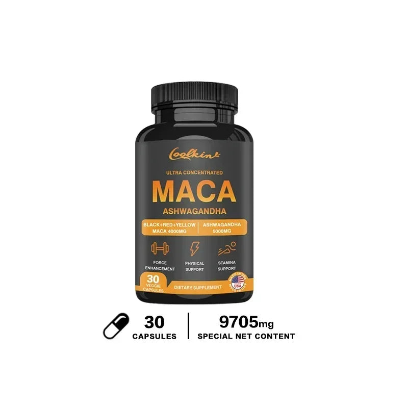 Male Supplement with Ashwagandha and Maca To support Male Libido and Promote Healthy Capsules