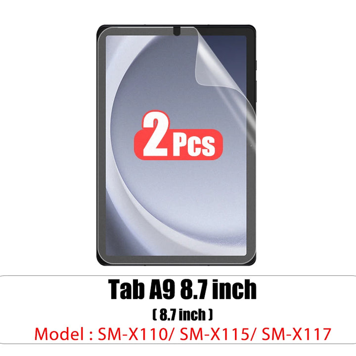 2pcs Screen Protector      For Samsung Galaxy Tab S7 FE S9 FE A9 Plus S6 Lite S7 S8 S9 A8 Plus Protective Clear Film No Glass
